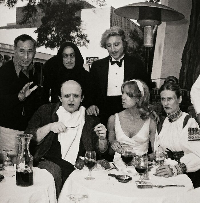 Mel Brooks Takes The Cast Of Young Frankenstein Out For Lunch In Beverly Hills During Filming (1974)